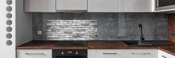 Cooker splashback Brick wall