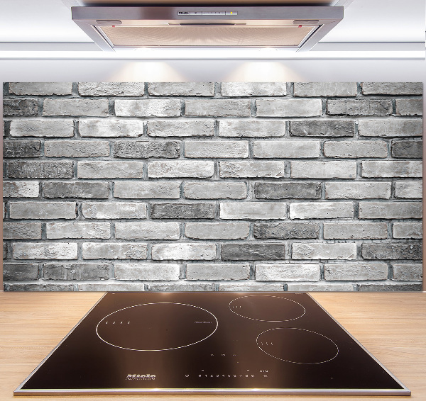 Cooker splashback Brick wall