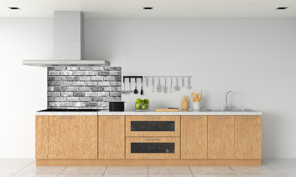 Cooker splashback Brick wall