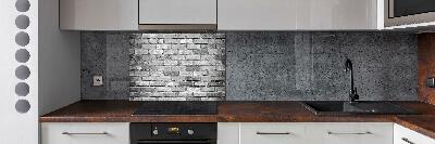 Cooker splashback Brick wall