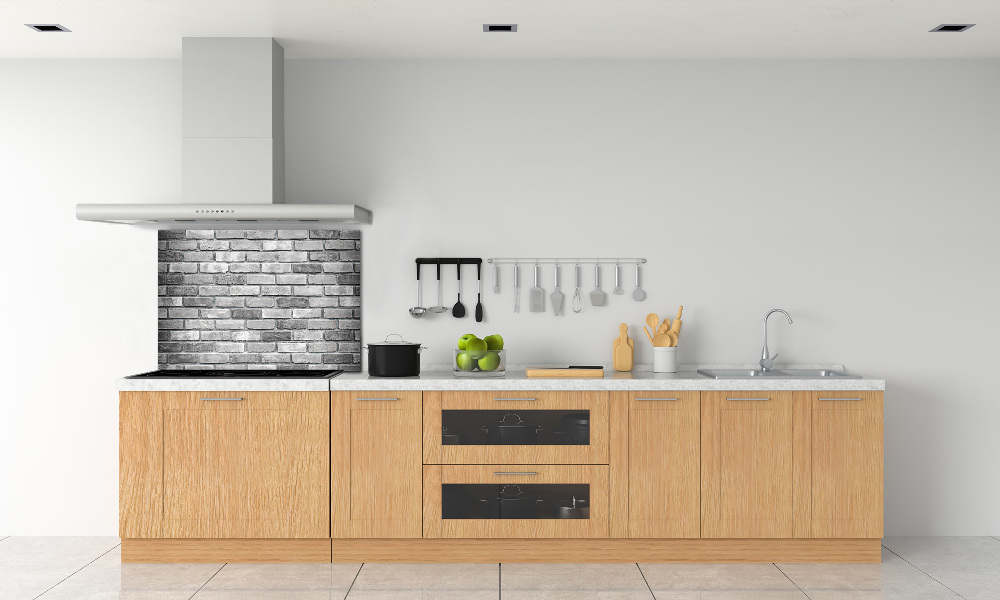 Cooker splashback Brick wall