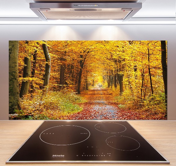 Kitchen splashback Forest in autumn