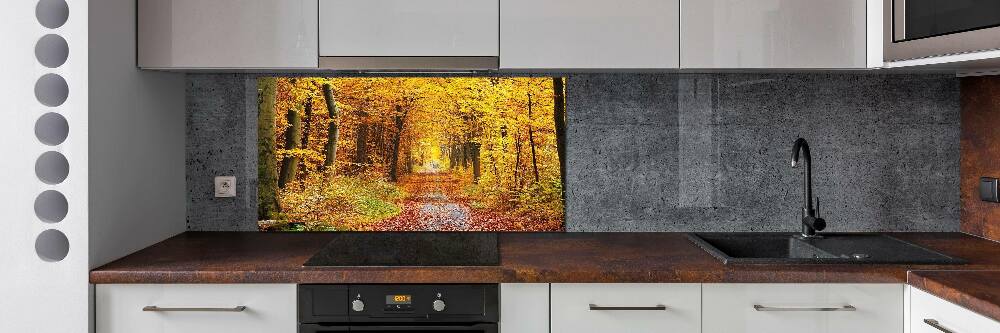 Kitchen splashback Forest in autumn