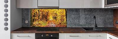 Kitchen splashback Forest in autumn