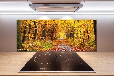 Kitchen splashback Forest in autumn