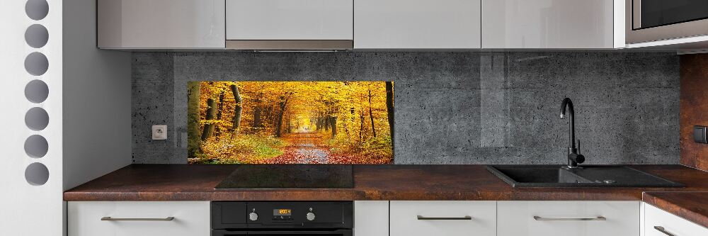 Kitchen splashback Forest in autumn