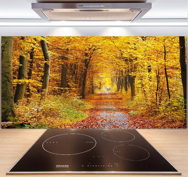 Kitchen splashback Forest in autumn