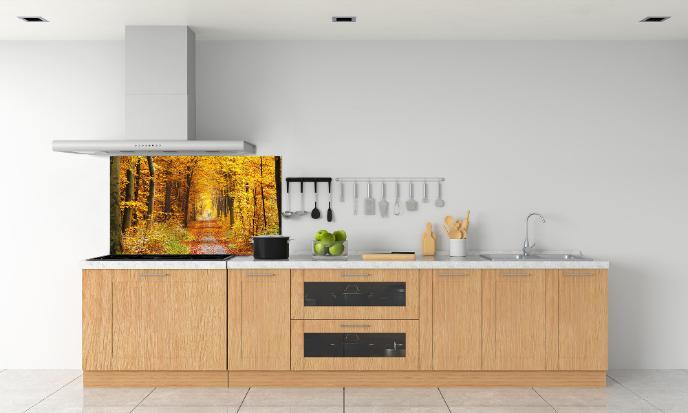 Kitchen splashback Forest in autumn