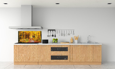 Kitchen splashback Forest in autumn