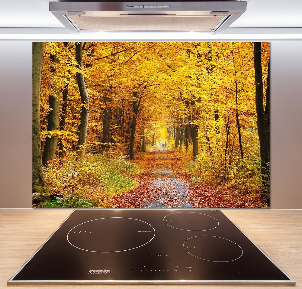 Kitchen splashback Forest in autumn