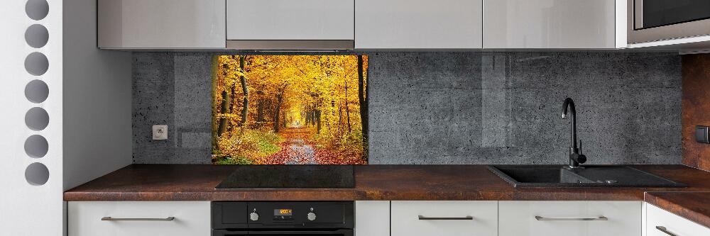 Kitchen splashback Forest in autumn