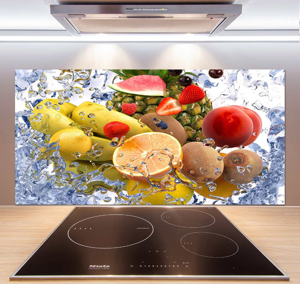 Cooker splashback Fruit and water