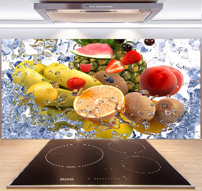 Cooker splashback Fruit and water