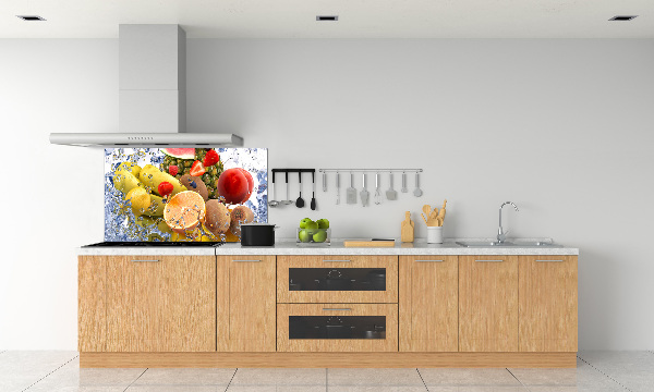 Cooker splashback Fruit and water