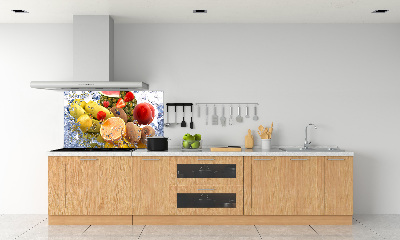 Cooker splashback Fruit and water