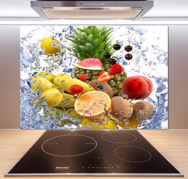 Cooker splashback Fruit and water