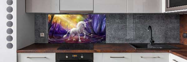 Kitchen splashback Unicorn