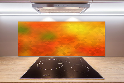 Cooker splashback Abstraction of the triangle