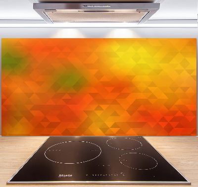 Cooker splashback Abstraction of the triangle