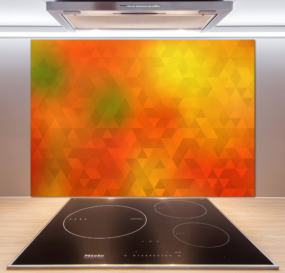 Cooker splashback Abstraction of the triangle