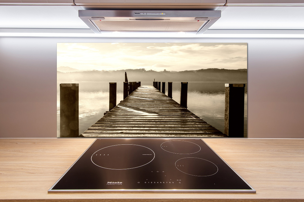 Hob splashback Wooden pier