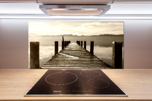 Hob splashback Wooden pier