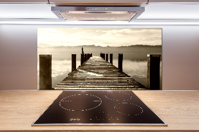 Hob splashback Wooden pier