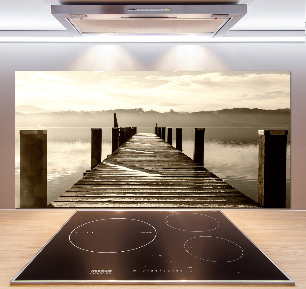 Hob splashback Wooden pier