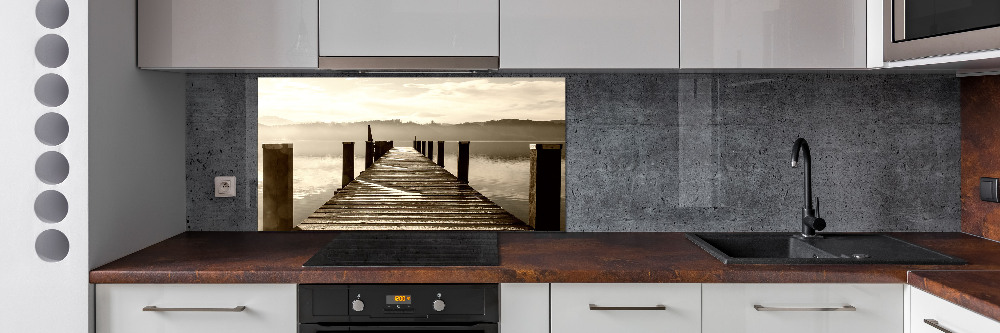 Hob splashback Wooden pier