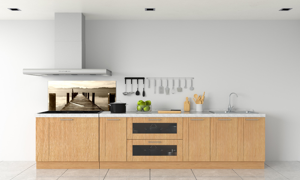 Hob splashback Wooden pier