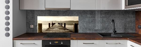 Hob splashback Wooden pier