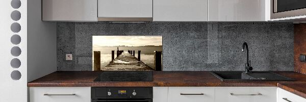 Hob splashback Wooden pier