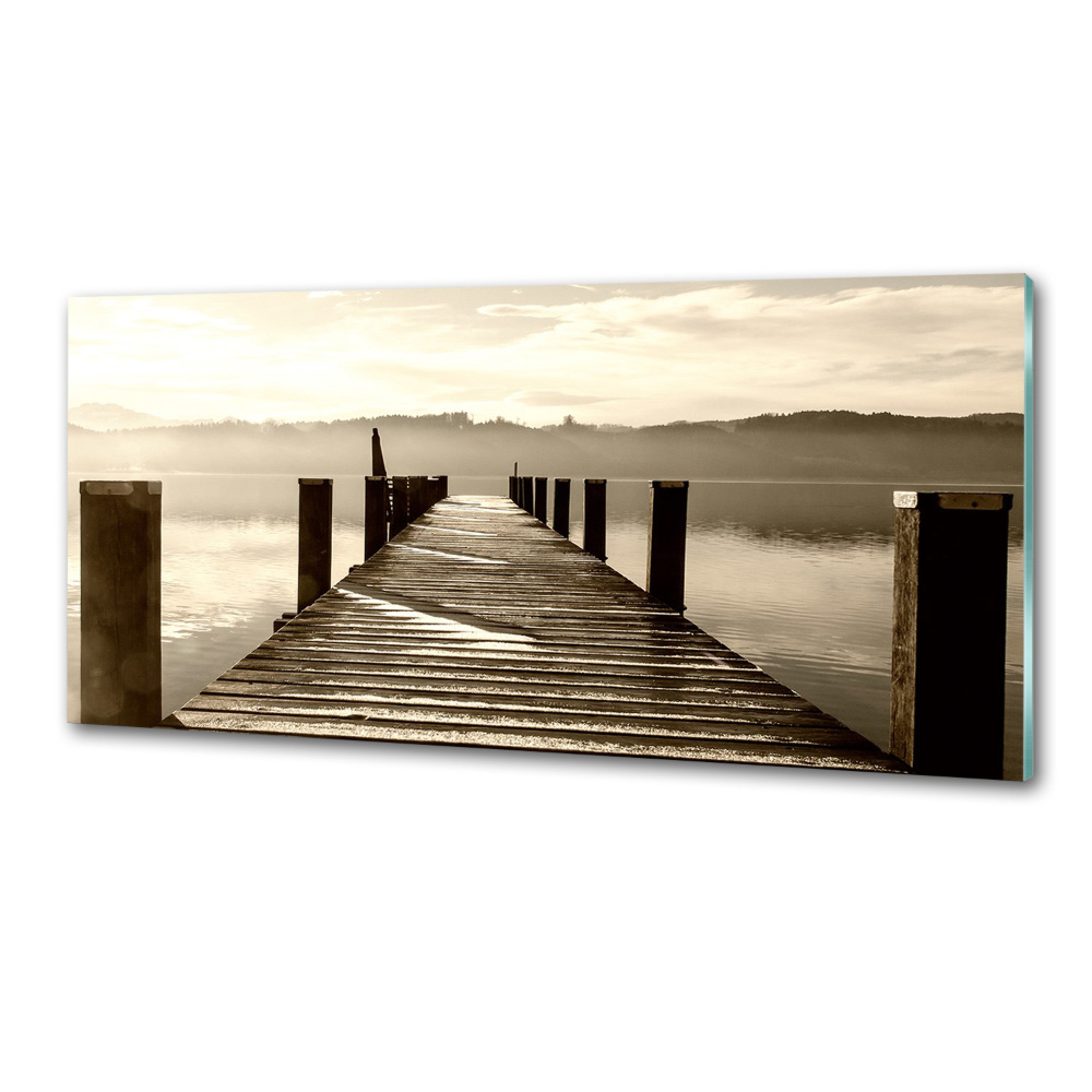 Hob splashback Wooden pier