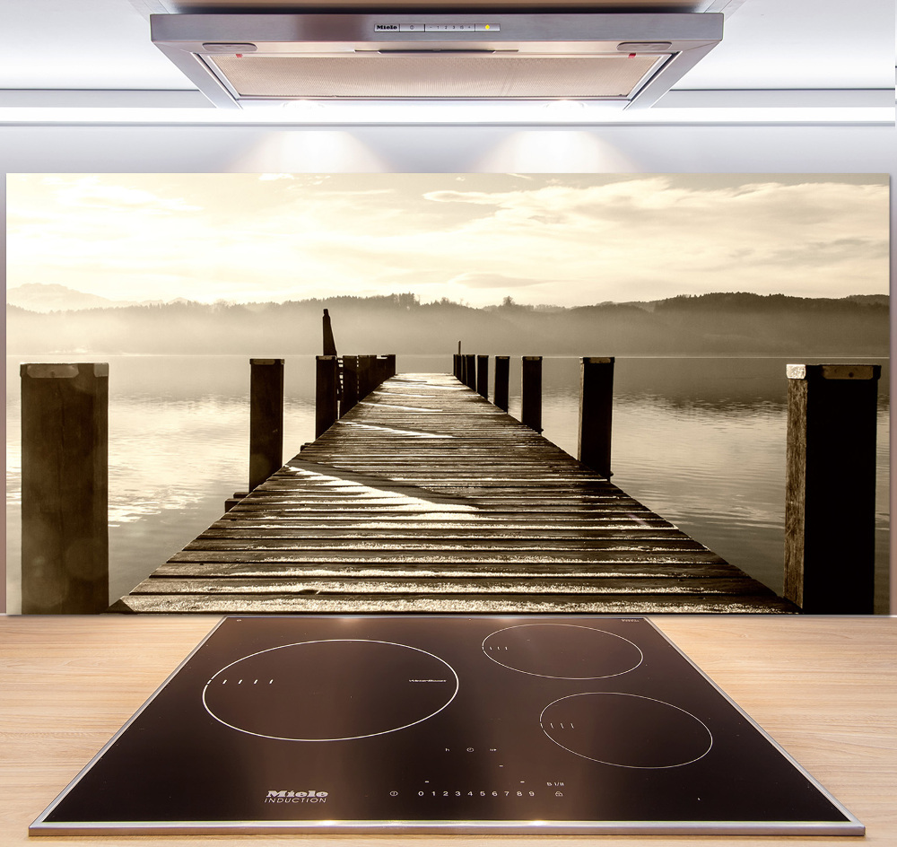 Hob splashback Wooden pier