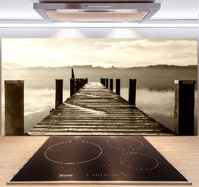 Hob splashback Wooden pier