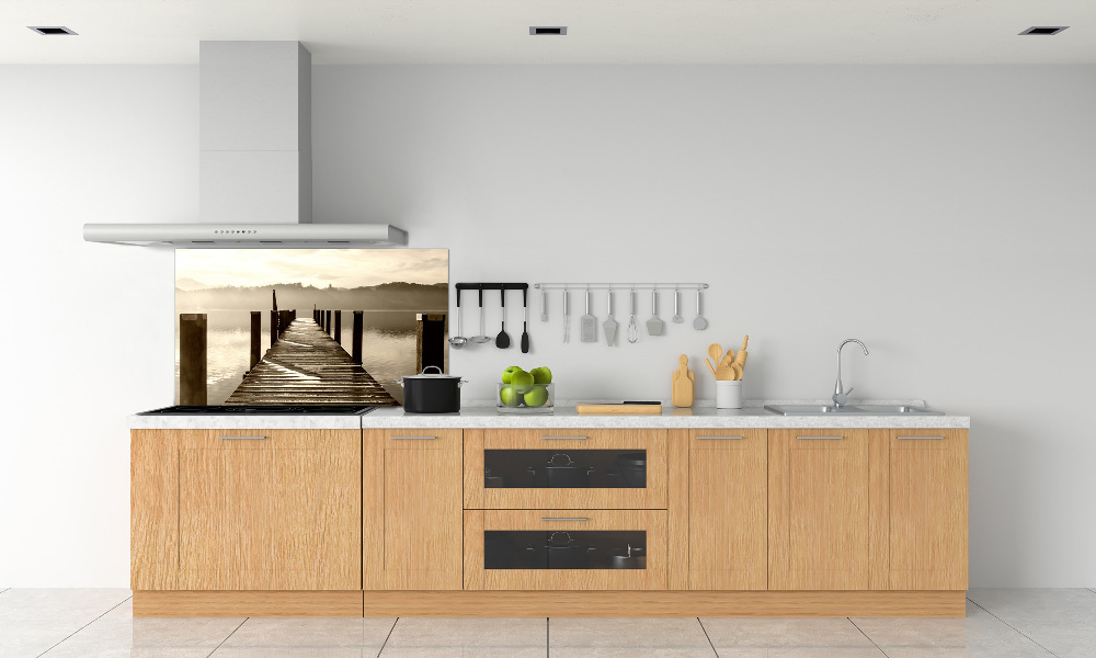 Hob splashback Wooden pier