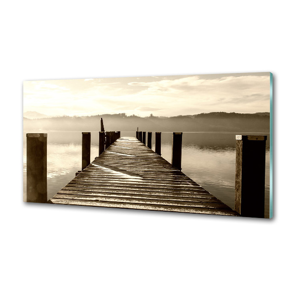 Hob splashback Wooden pier