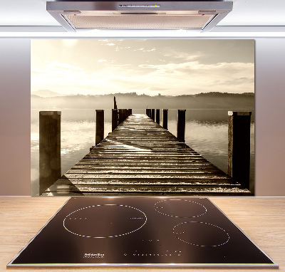 Hob splashback Wooden pier