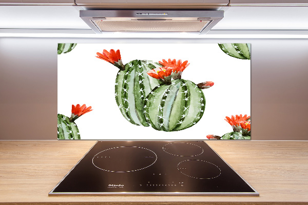 Cooker splashback Cacti