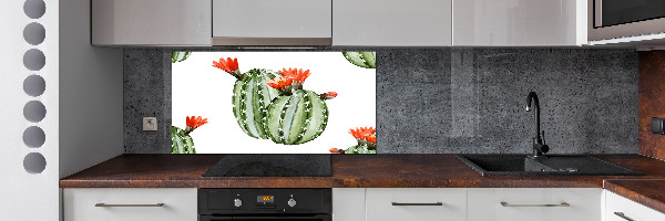 Cooker splashback Cacti