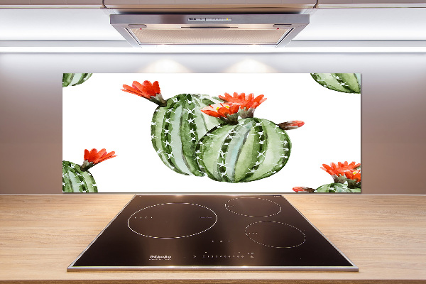 Cooker splashback Cacti