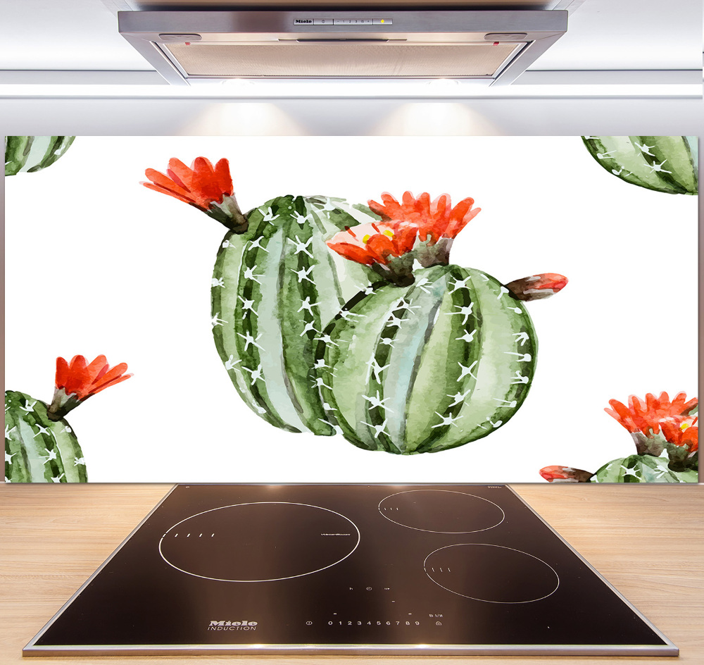 Cooker splashback Cacti