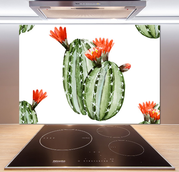 Cooker splashback Cacti