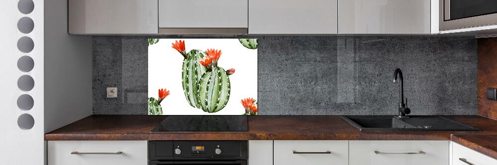 Cooker splashback Cacti