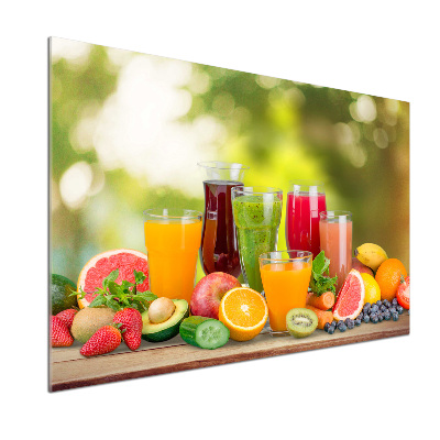 Cooker splashback Fruit juices