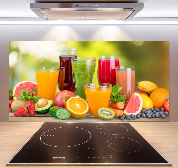 Cooker splashback Fruit juices