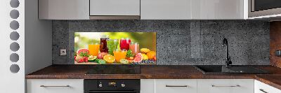 Cooker splashback Fruit juices