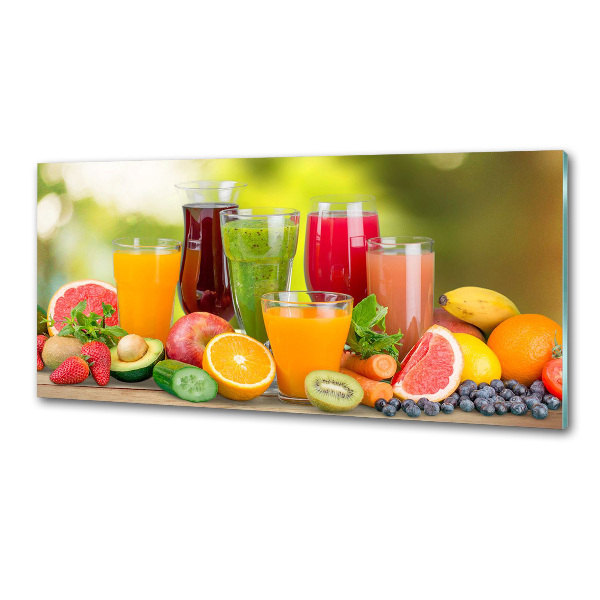 Cooker splashback Fruit juices