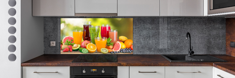 Cooker splashback Fruit juices