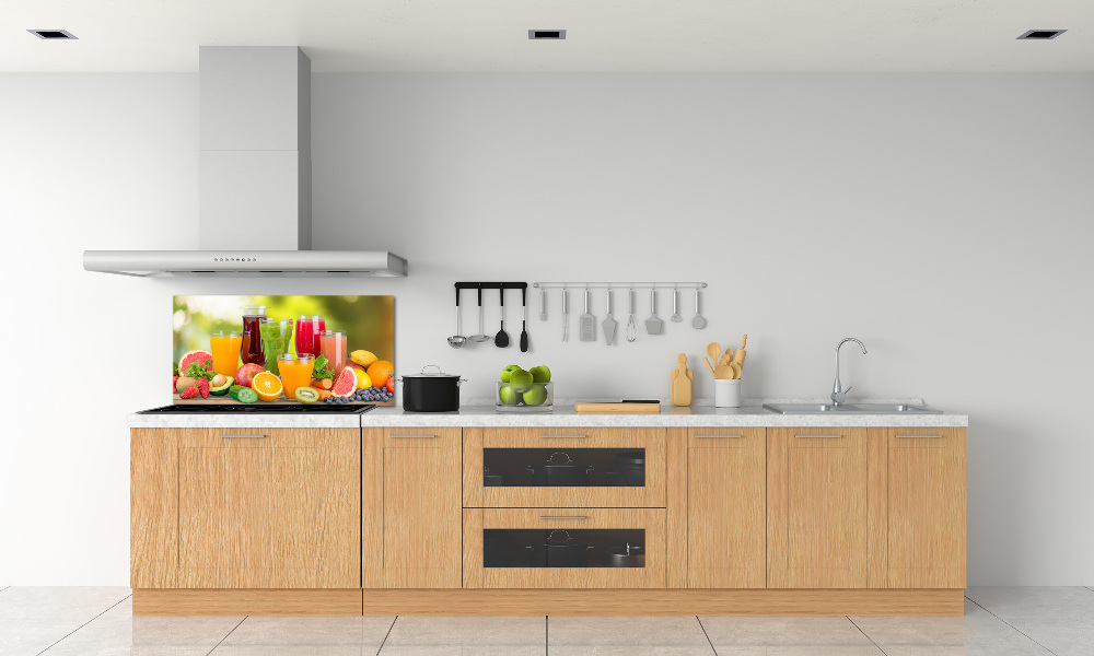 Cooker splashback Fruit juices